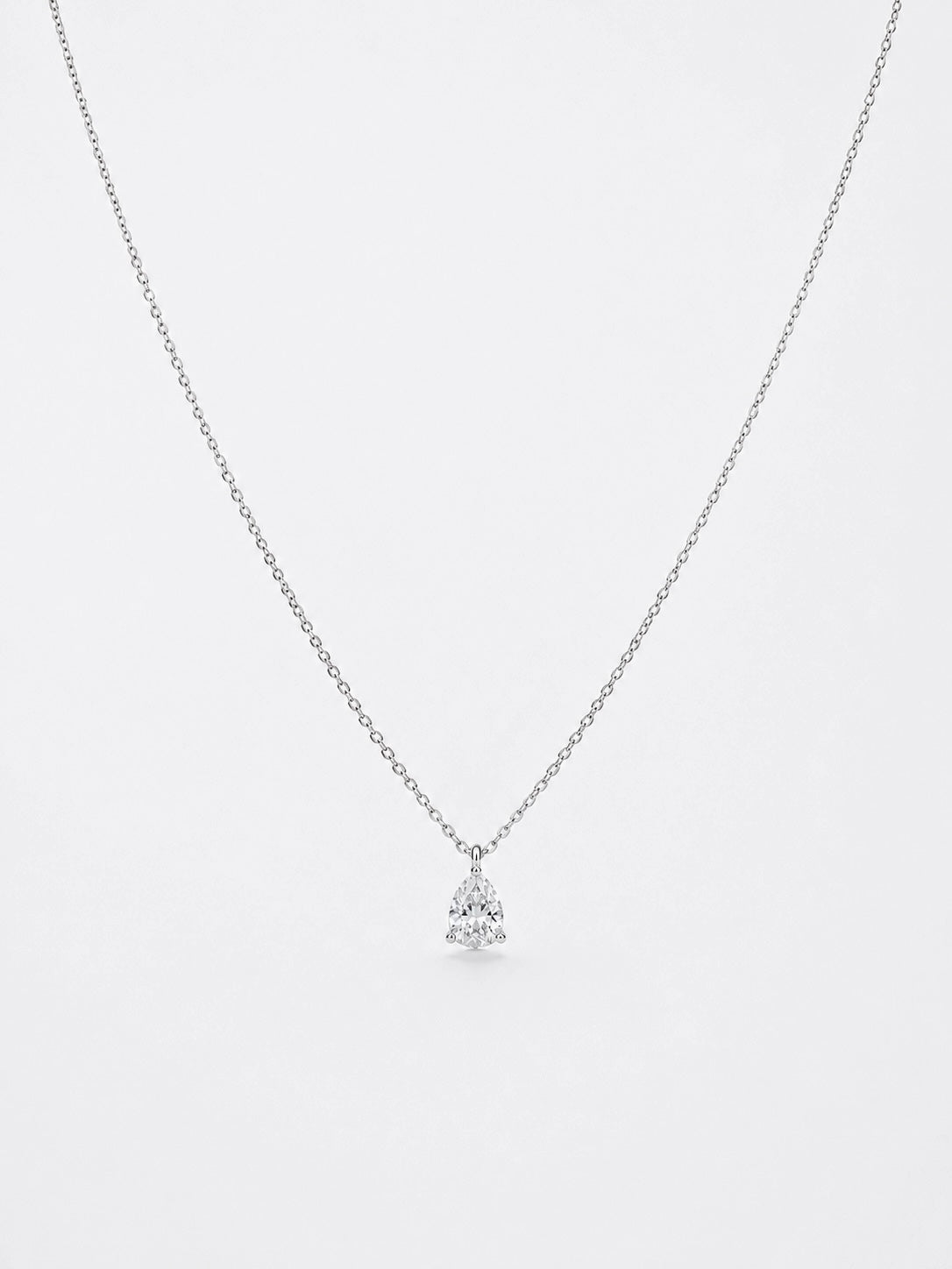 PEAR DIAMOND NECKLACE (0.65 ct)