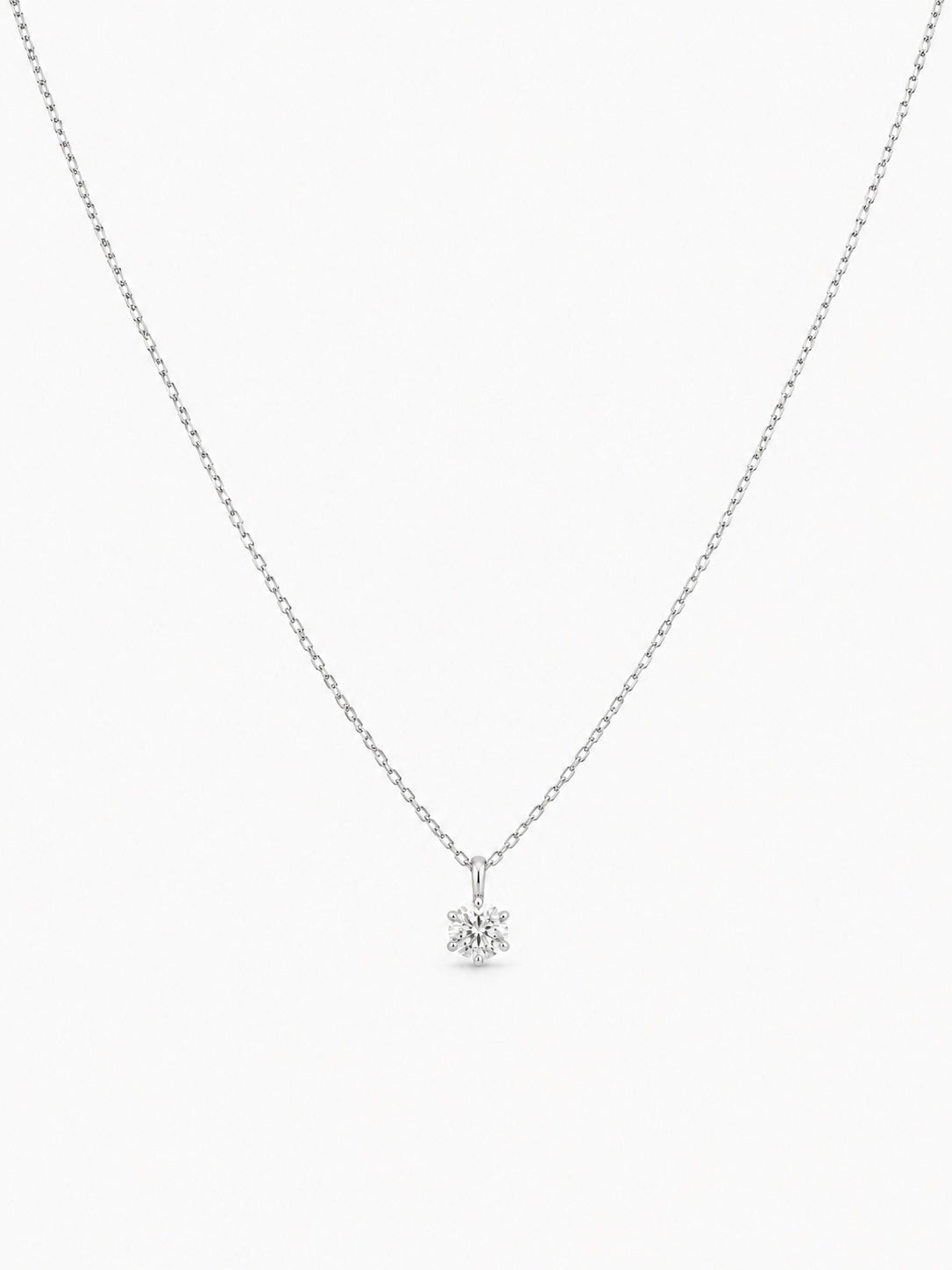 CLASSIC SOLITAIRE DIAMOND NECKLACE