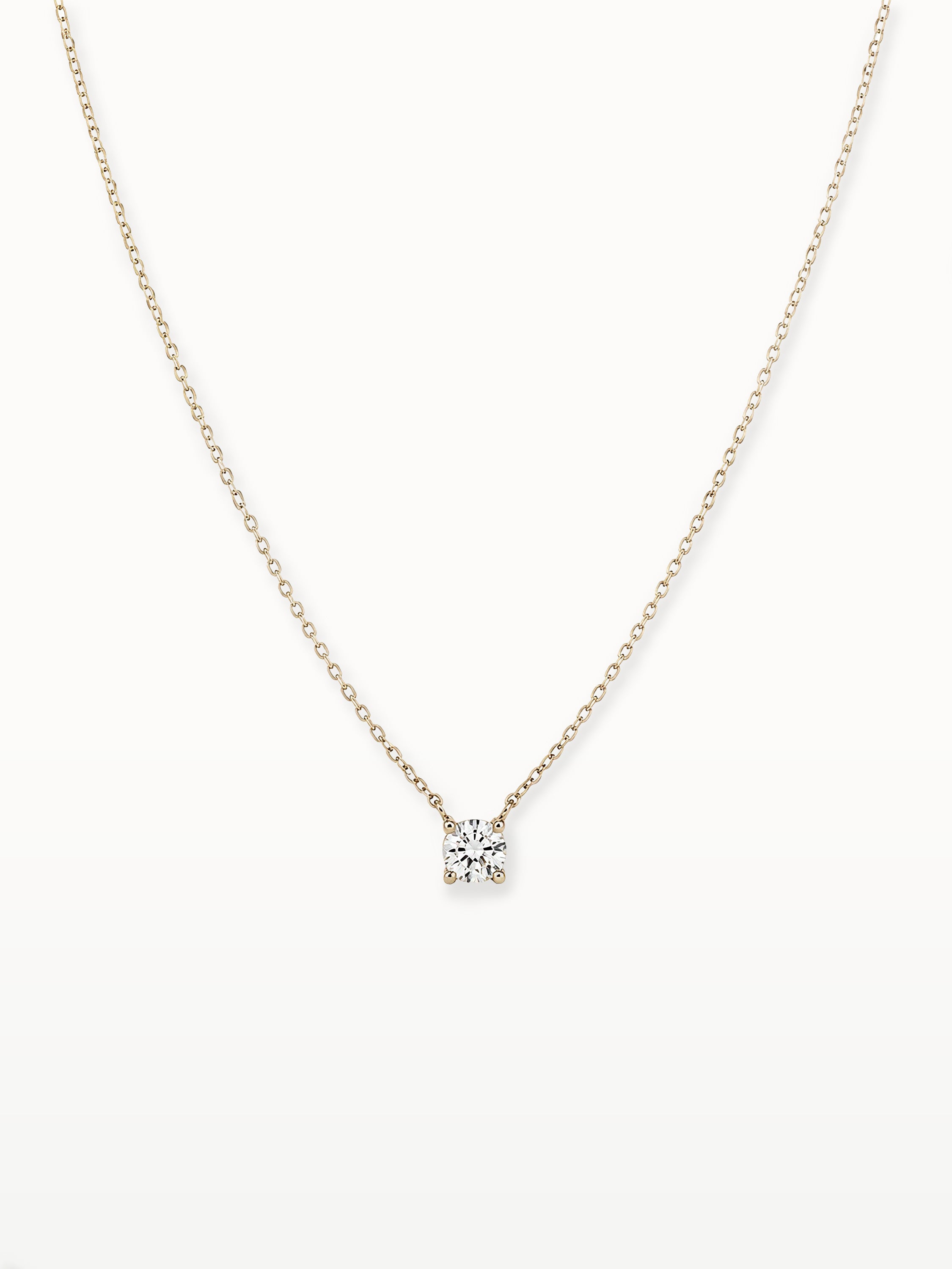 FLOATING DIAMOND NECKLACE (0.50 ct)