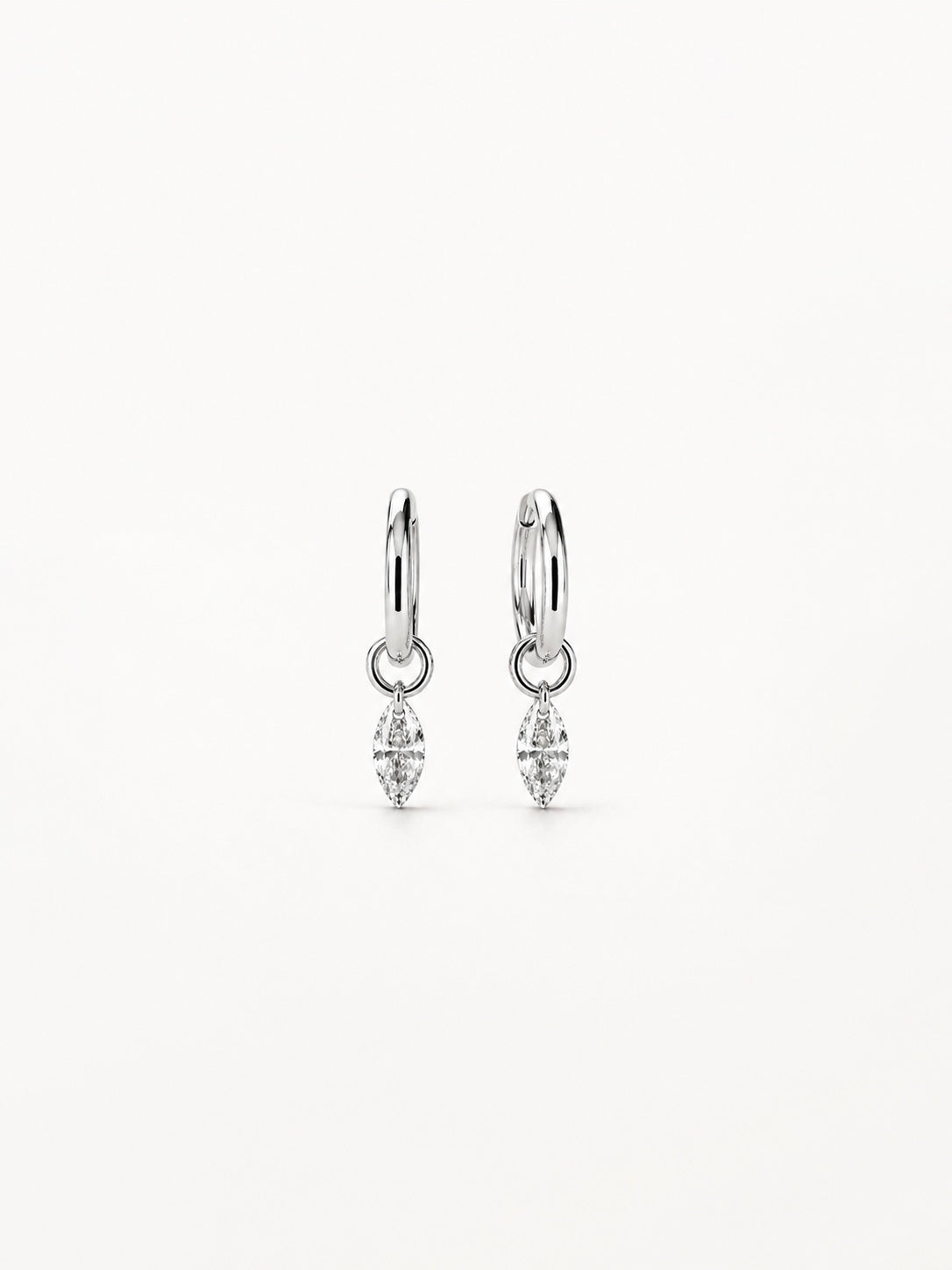 MARQUISE DROP HOOPS