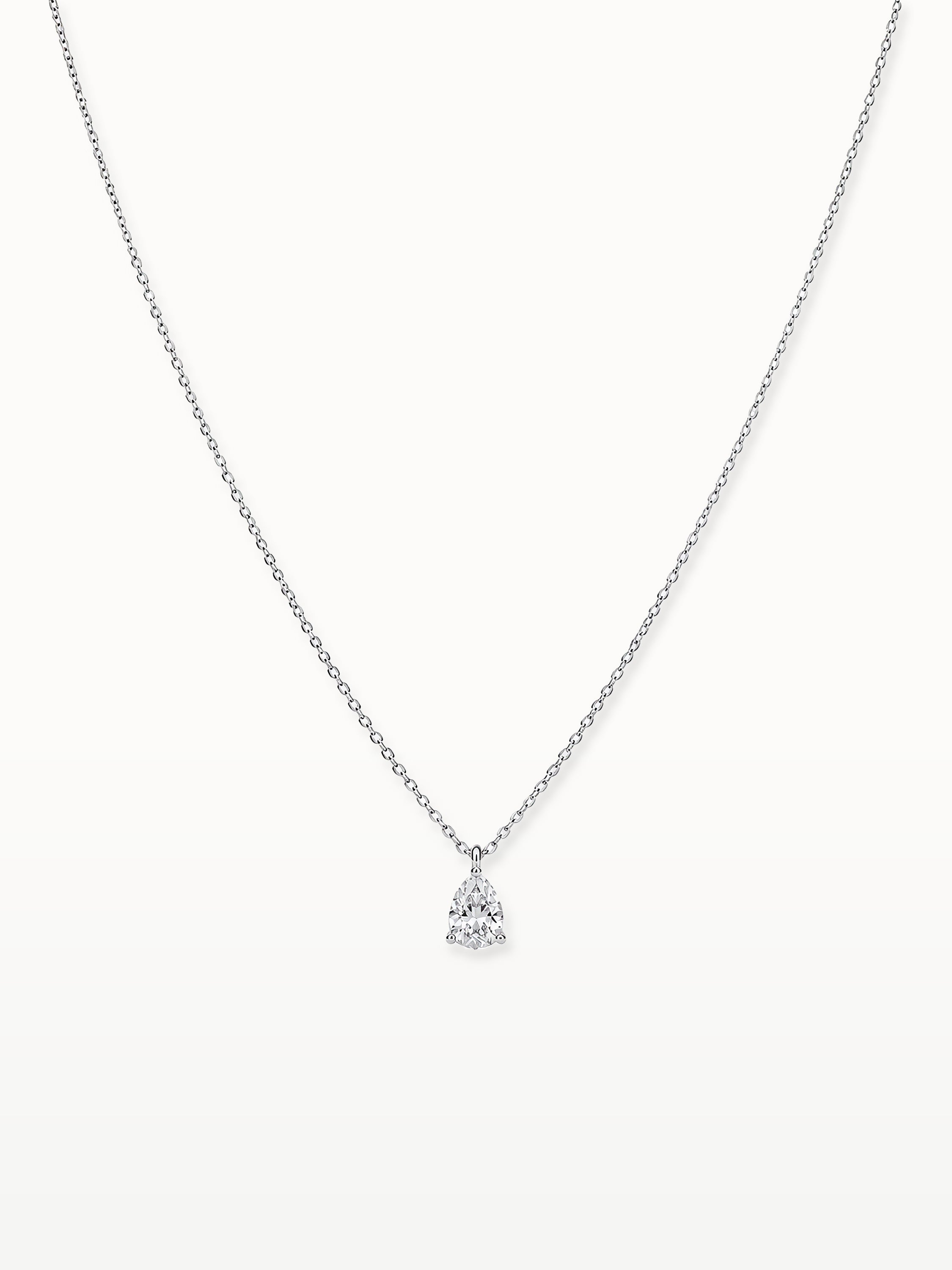 PEAR DIAMOND NECKLACE (0.65 ct)