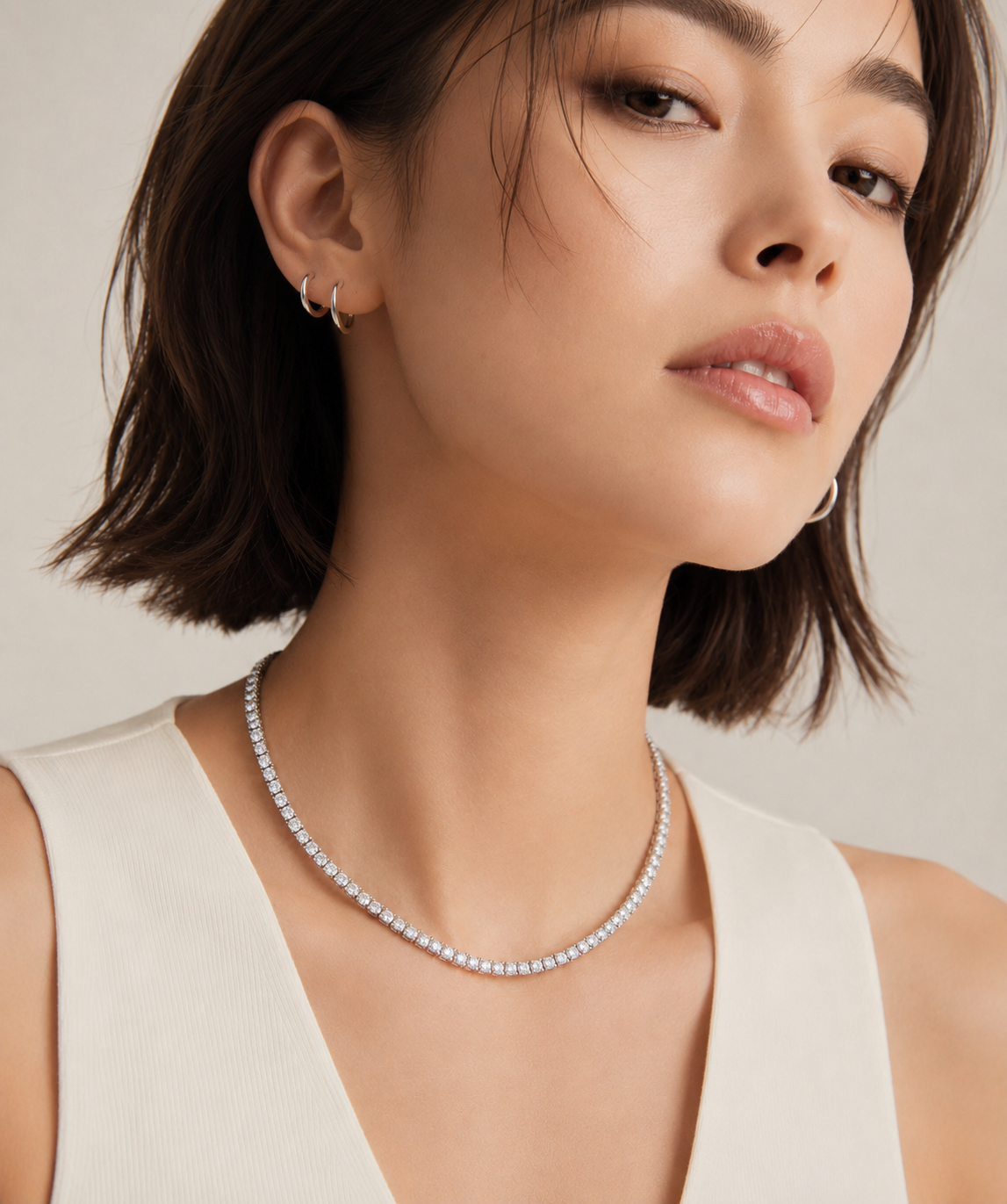 DIAMOND TENNIS NECKLACE
