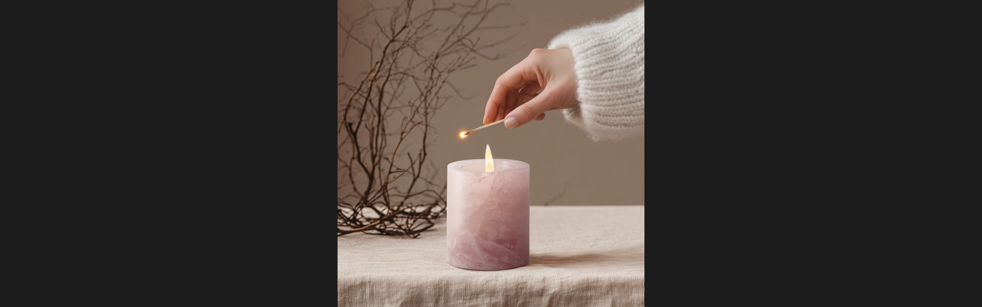 Mooloomooloo creates crystal candle sanctuaries for quiet rituals and inner balance. 