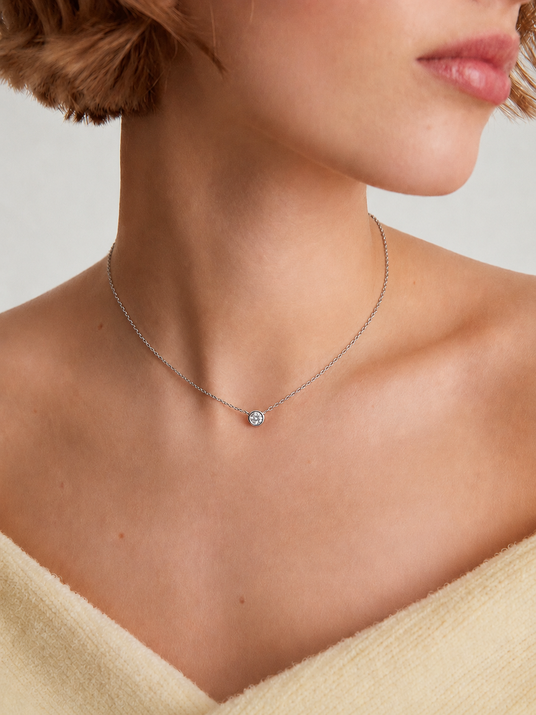 BEZEL DIAMOND NECKLACE (0.50 ct)