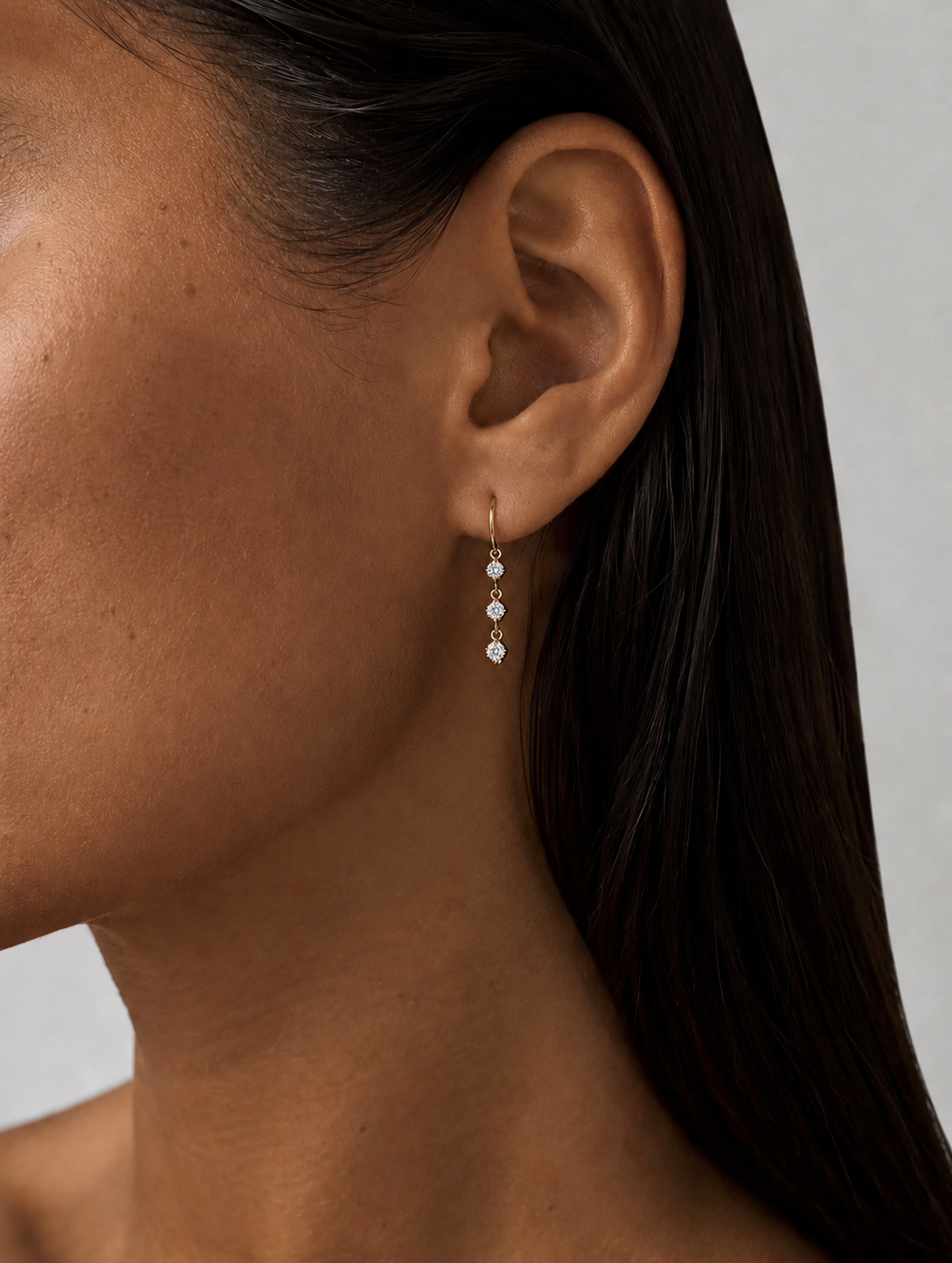 LINEA DIAMOND HOOPS